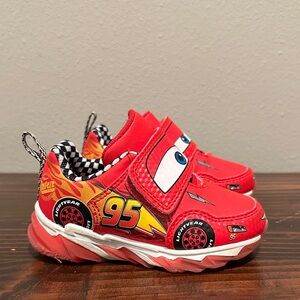 Disney Cars Lightning McQueen Red Sneakers Size: 6C